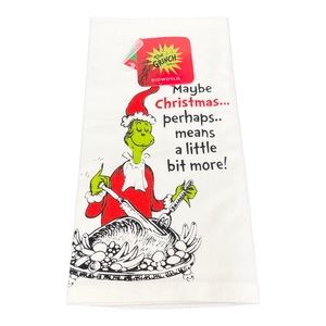 Dr. Seuss The Grinch Christmas Kitchen Dish Towel 25” x 19”